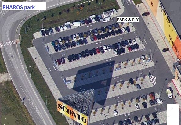 Mapa příjezdu na parkoviště M2 Parking u letiště Bratislava